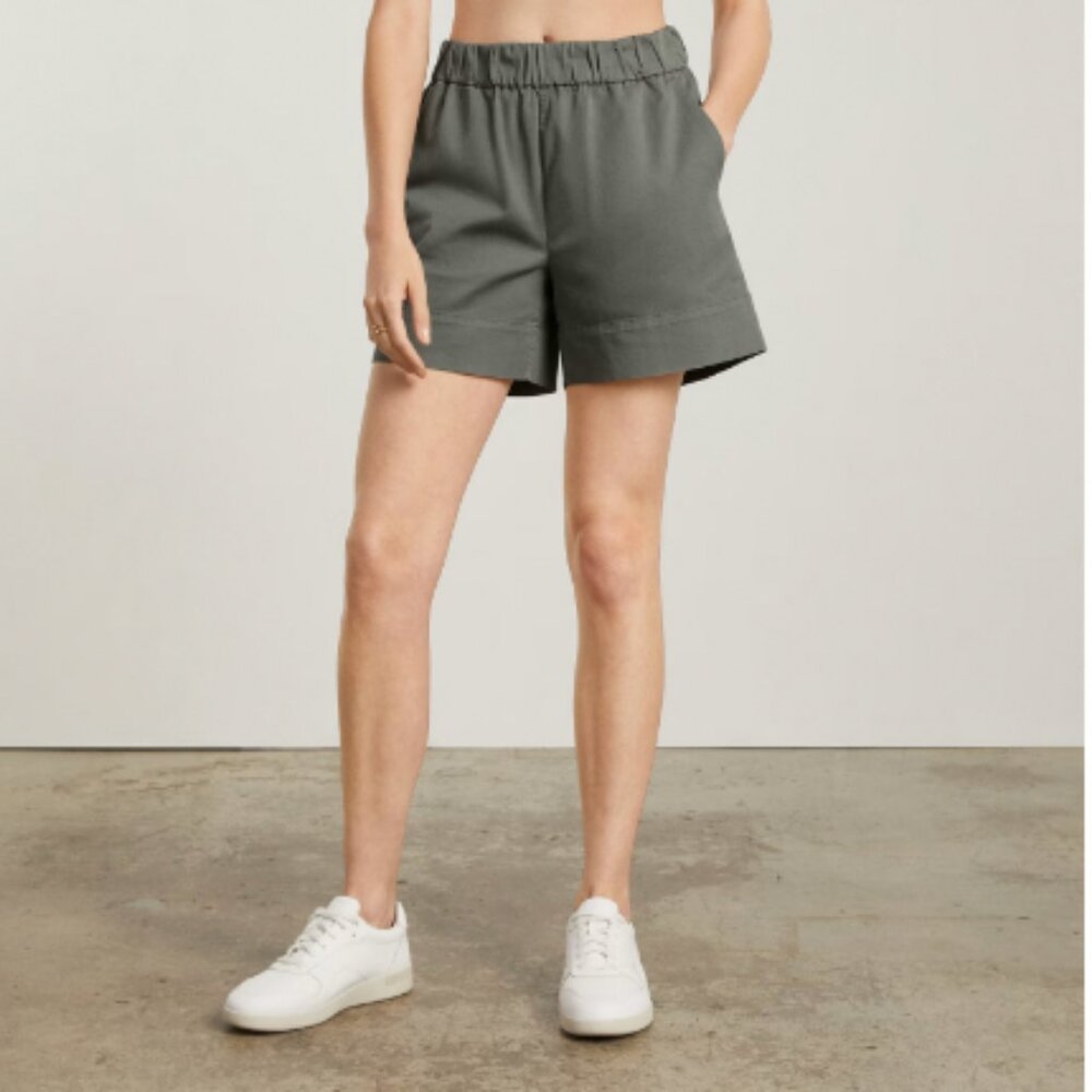 Everlane Cotton Women's Green Shorts Sz 8 New With Tags